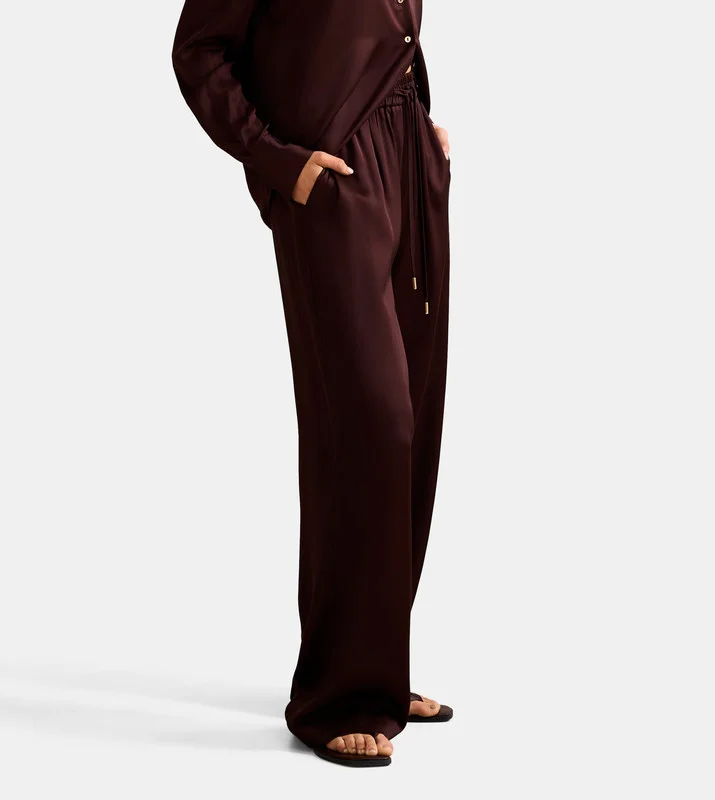 forever new  JENNA Drawstring Waist Wide-Leg Pants for Women | Best Price UAE